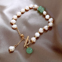 Thumbnail for Lustrous Irregular Pearl Elegance Bracelet