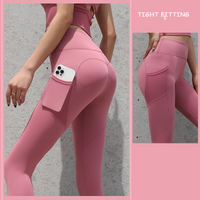 Thumbnail for High Waist Seamless Gym Leggings With Pockets