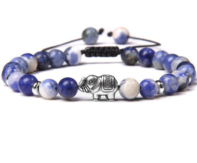 Harmony in Beads Agate Buddha Bracelet